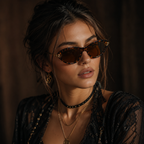 Capri Cat Eye Sunglasses with Gold Tone Link Detail-CLAYRY