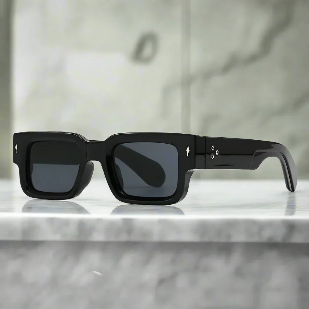 Giovanni Square Sunglasses with Scratch Resistant UV400 Lenses-CLAYRY