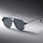 Marlowe Square Aviator Sunglasses with Double Bridge-CLAYRY